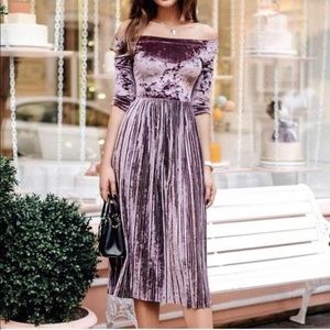 Velvet Midi Dress